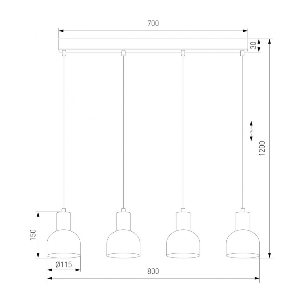 Подвесной светильник TK Lighting 4896 Cairo a068426