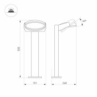 Уличный светильник Arlight LGD-Eye-Boll-H500-6W Warm3000 029982(2)
