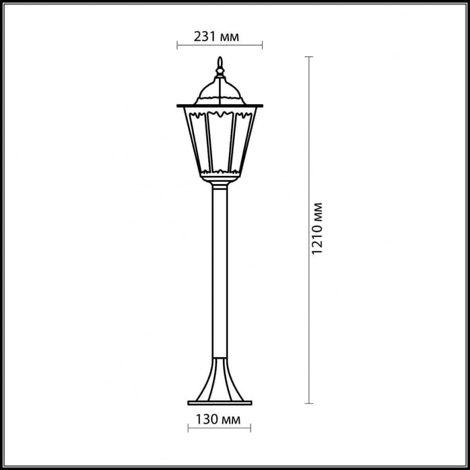 Уличный светильник Odeon Light Lano Nature 2322/1F