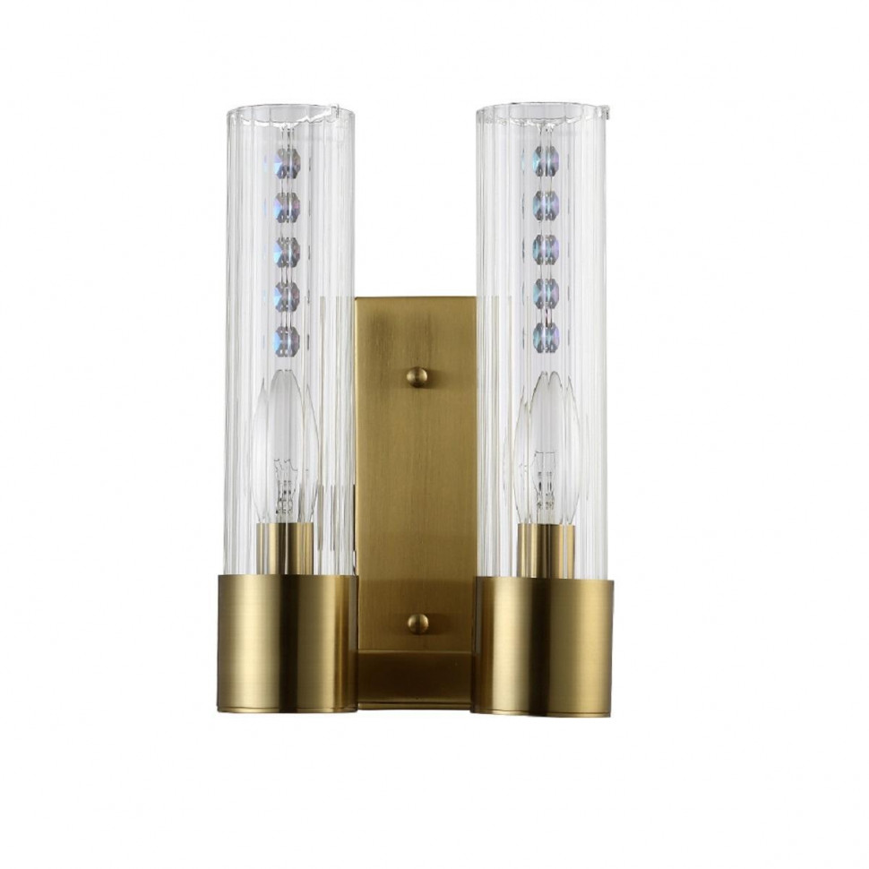 Бра Crystal Lux OTONO AP2 BRASS/TRANSPARENTE