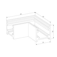 Коннектор угловой для накладного шинопровода Elektrostandard Line Magnetic 85224/00 4690389213762 a069716