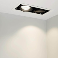 Встраиваемый светодиодный светильник Arlight CL-Kardan-S375x190-2x25W Warm3000 028863