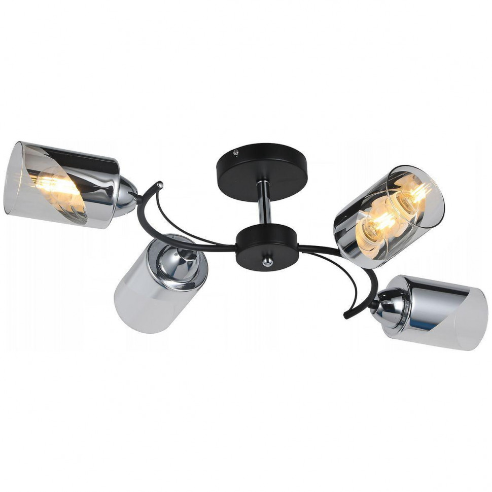 Люстра на штанге Illumico IL8208-4COU-79 BK CR