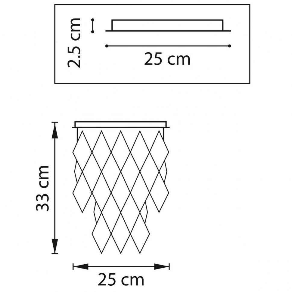 Подвесная люстра Osgona Crista 722064