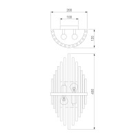 Настенный светильник Bogates Allure 355/2 a057232