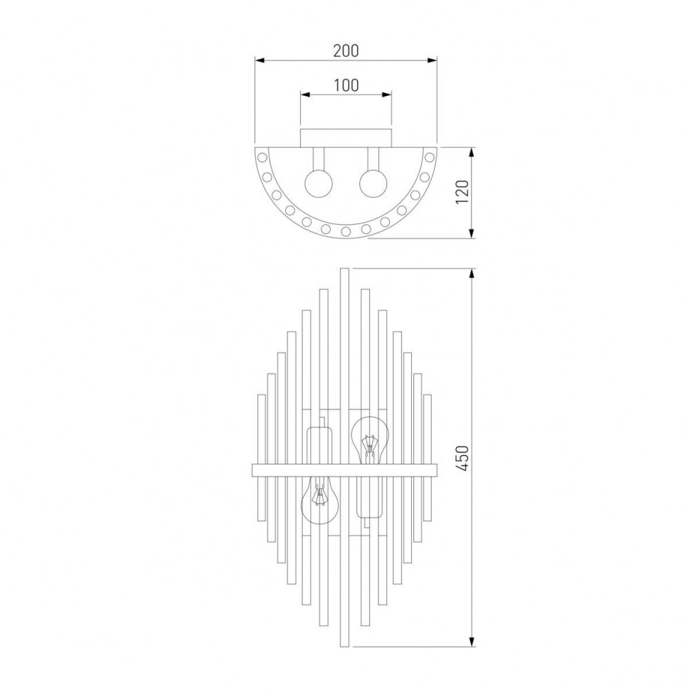 Настенный светильник Bogates Allure 355/2 a057232