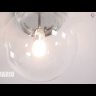 Потолочный светильник Crystal Lux Mario PL1 D250 Nickel/Transparente