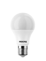 Лампа светодиодная Рекорд E27 7W 3000K матовая 23873