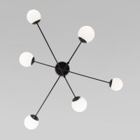 Потолочная люстра Eurosvet Netz 30181/6 черный Smart a062214