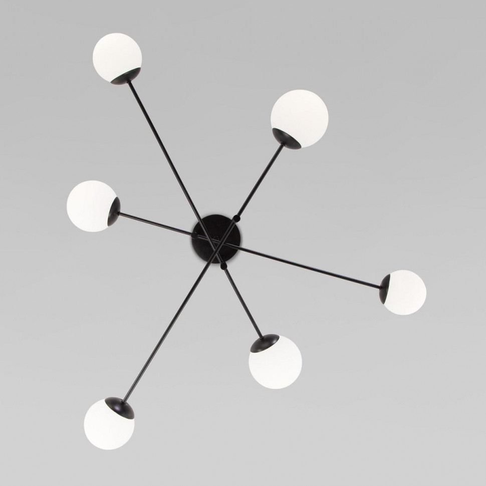 Потолочная люстра Eurosvet Netz 30181/6 черный Smart a062214