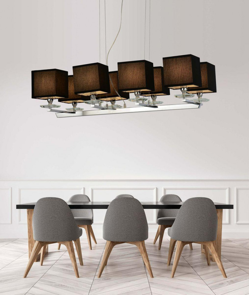Подвесная люстра Lumina Deco Fianelo LDP 1248-8 BK