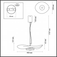 Подвесной светодиодный светильник Odeon Light L-vision Fluent 4856/13L