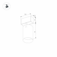 Трековый светодиодный светильник Arlight Mag-Spot-25-R90-9W Warm3000 033677