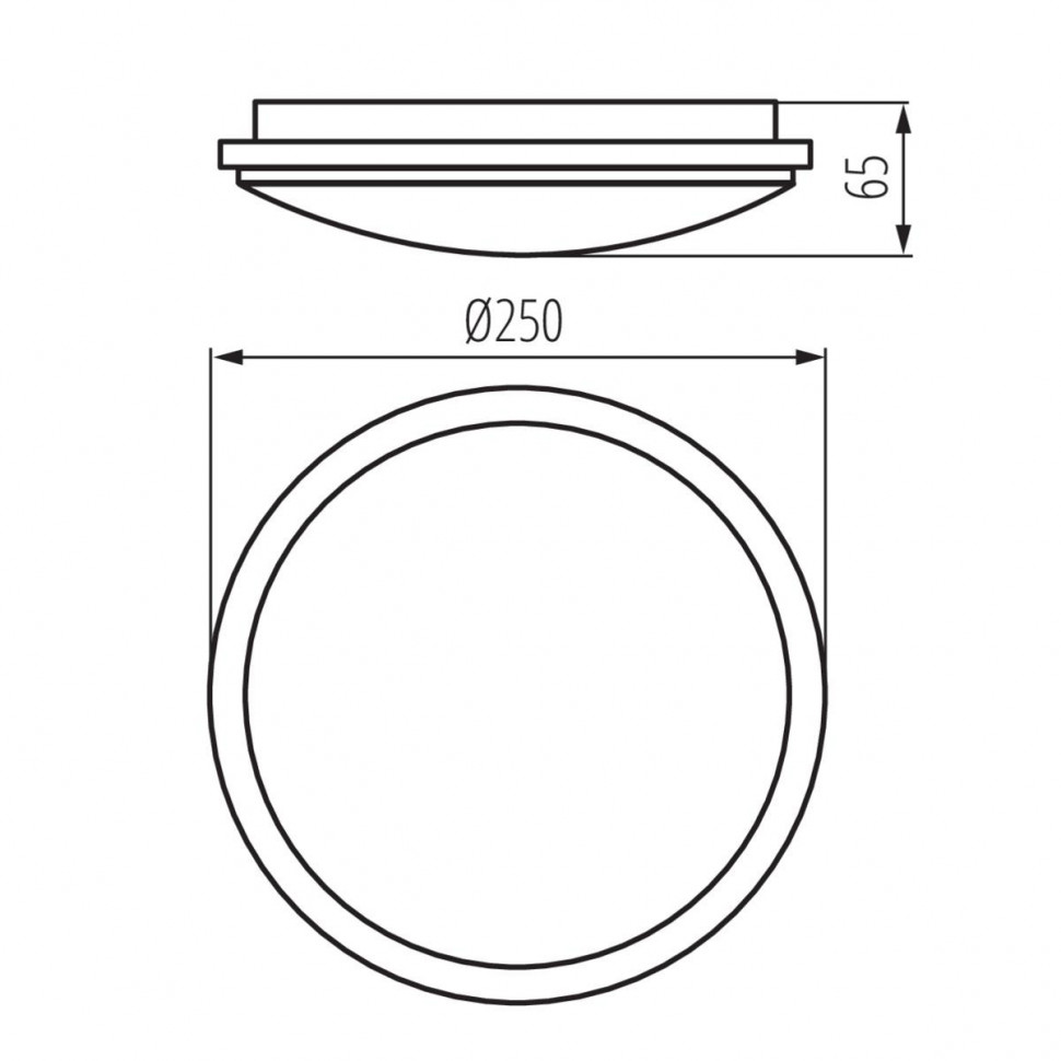 Потолочный светильник Kanlux Orte Led 18W-NW-O 29160