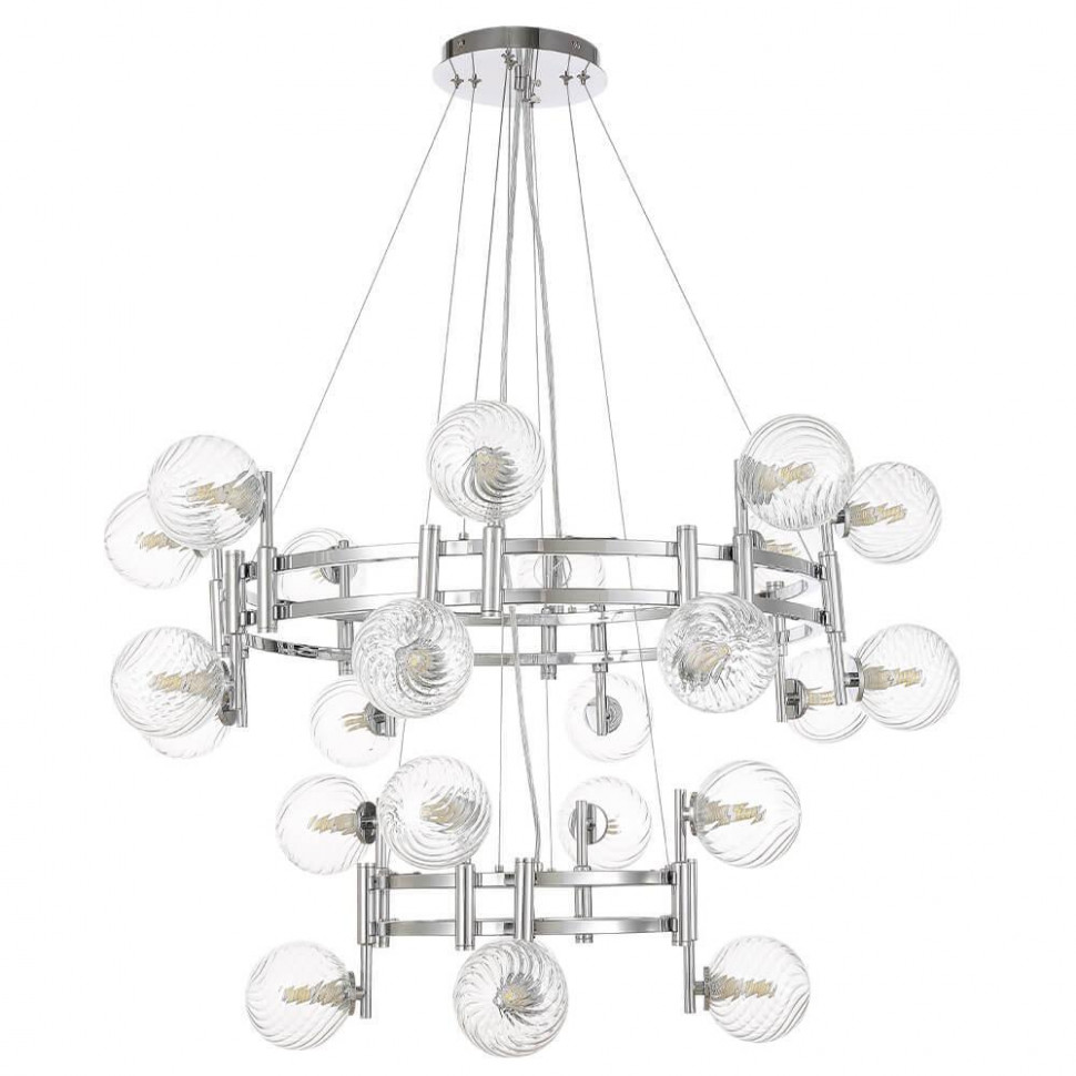Подвесная люстра Crystal Lux LUXURY SP16+8 CHROME