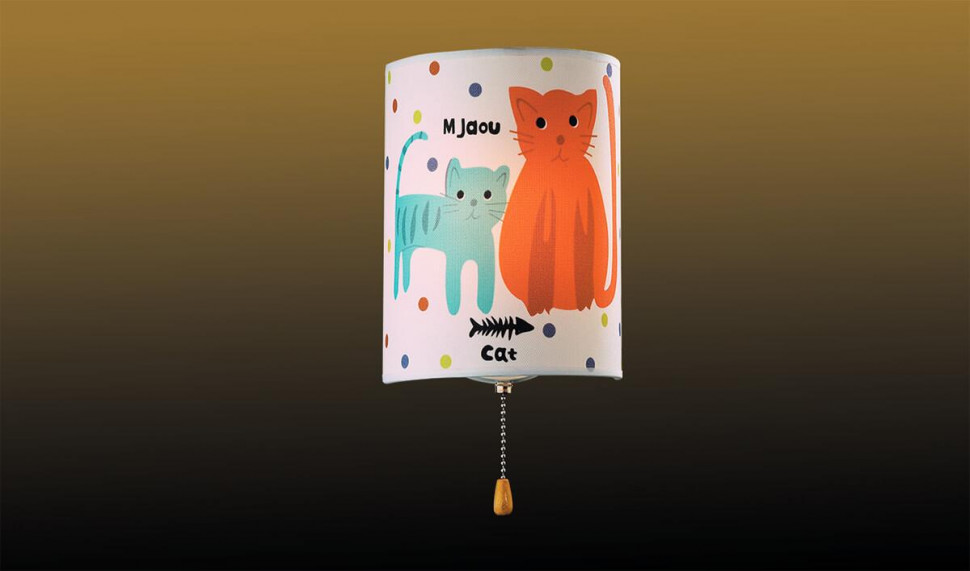Настенный светильник Odeon Light Kids Cats 2279/1W