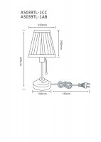 Настольная лампа Arte Lamp Marriot A5039TL-1CC