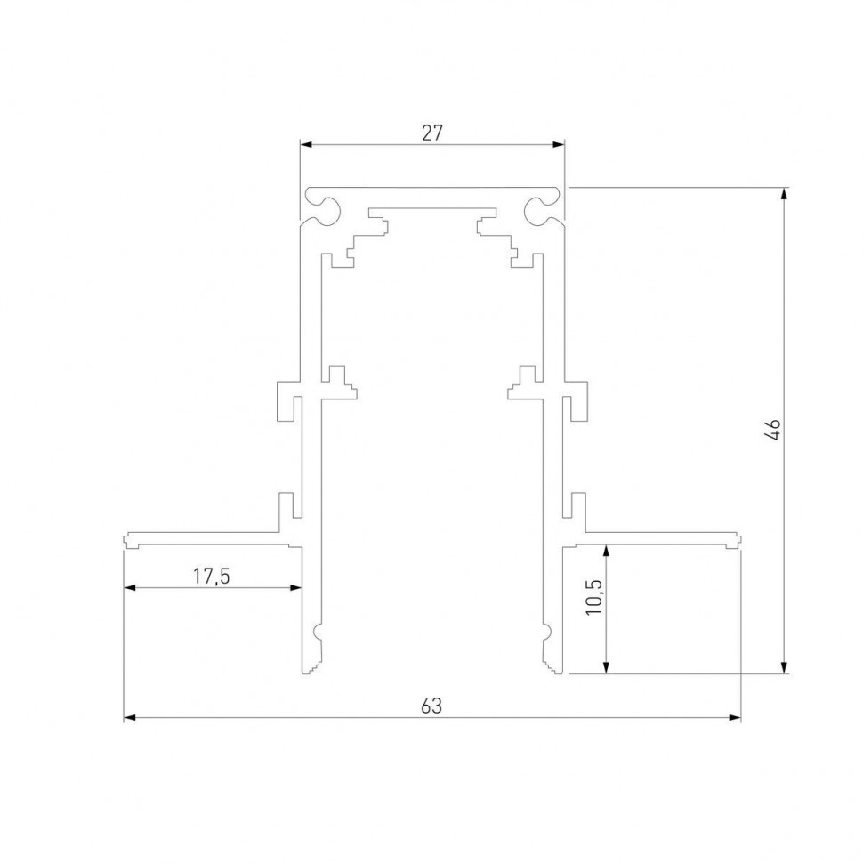 Шинопровод встраиваемый Elektrostandard Slim Magnetic 4690389206689 85210/00 a067503