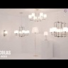 Подвесная люстра Crystal Lux Nicolas NICOLAS SP-PL8 GOLD/WHITE