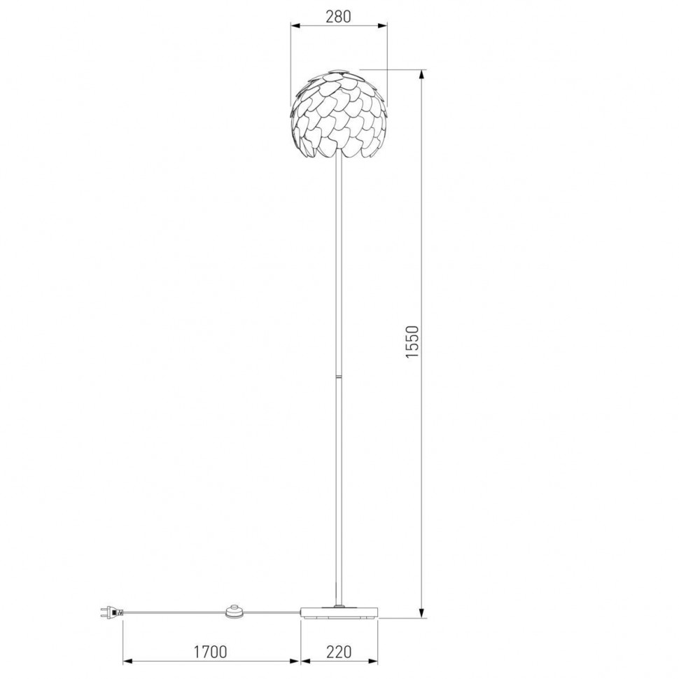 Торшер Bogates Cedro 01100/1 00000084400