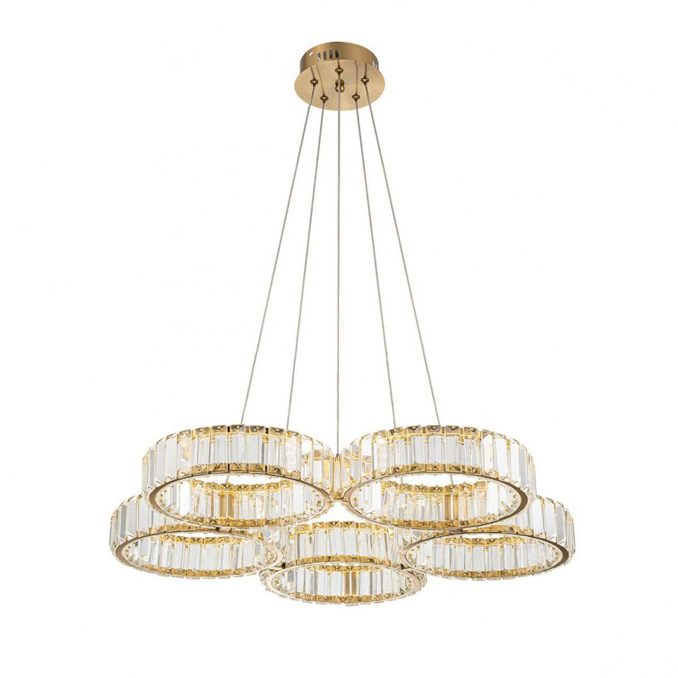Подвесной светодиодный светильник Indigo Favo 12036/5P Brass V000074L