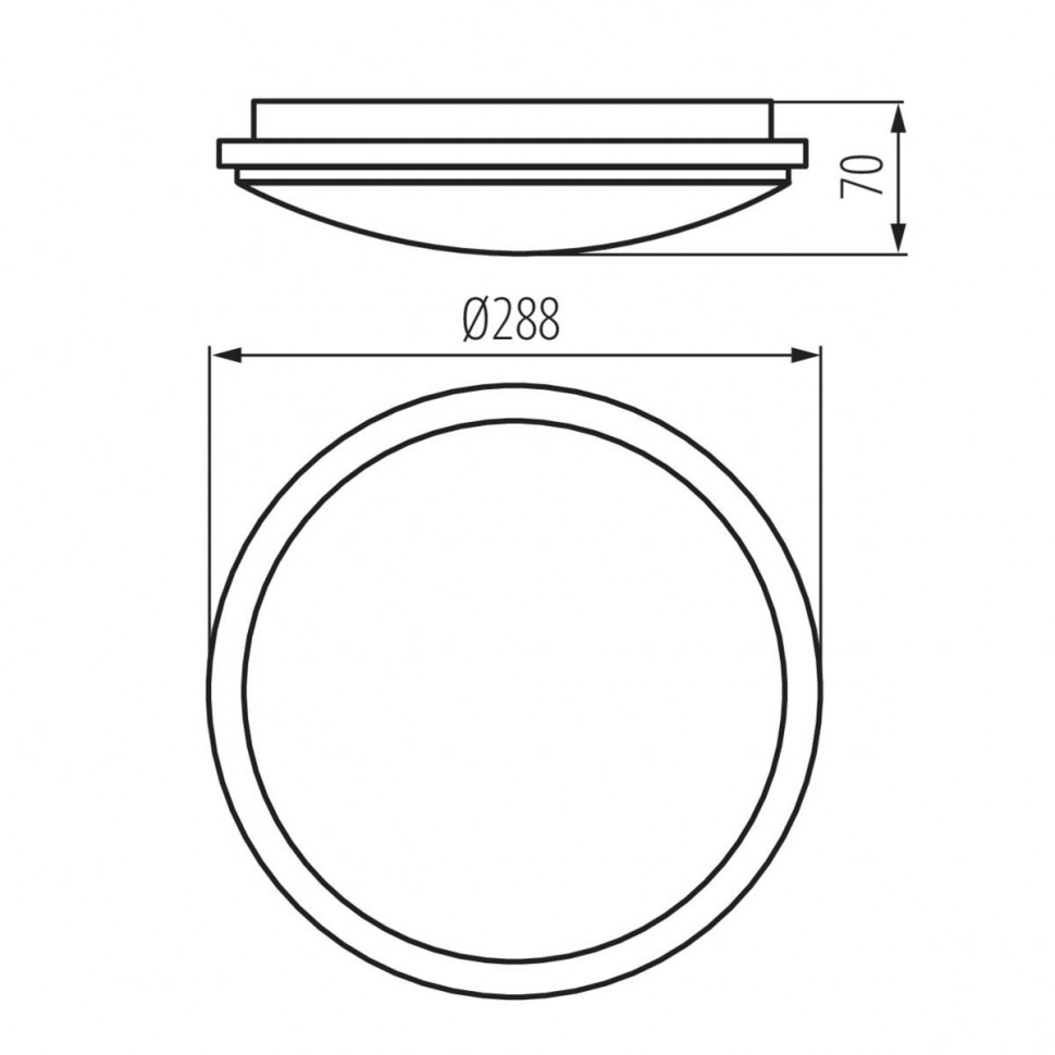 Потолочный светильник Kanlux Orte Led 24W-NW-O 29161