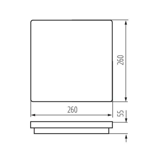 Накладной светильник Kanlux Beno 24W NW-L-W 33342