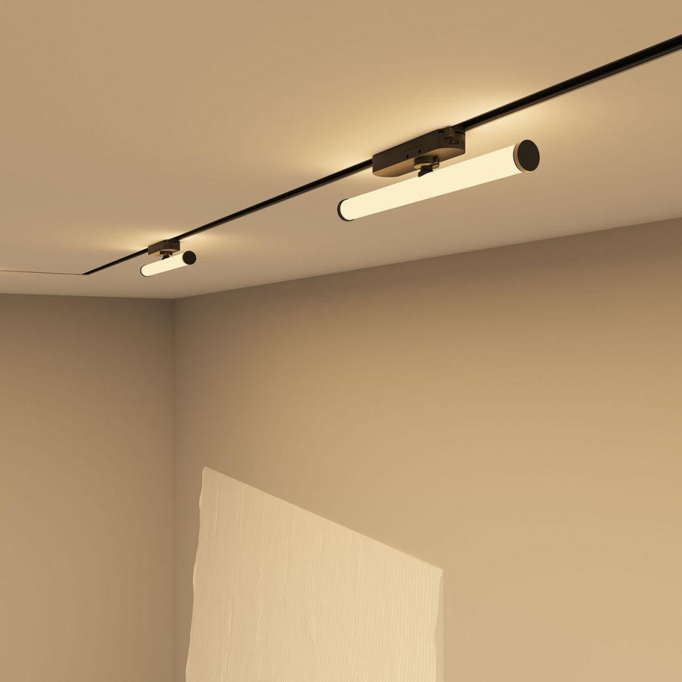 Трековый однофазный светильник Denkirs Strom DK6438-BK