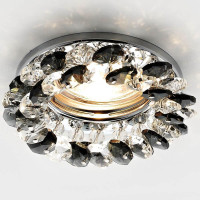 Встраиваемый светильник Ambrella Light Crystal K206 BK/CH