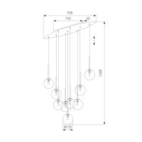 Каскадная люстра TK Lighting 6148 Estera a068583