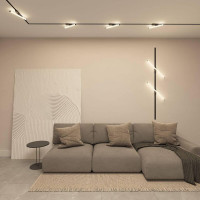 Трековый однофазный светильник Denkirs Strom DK6448-BK
