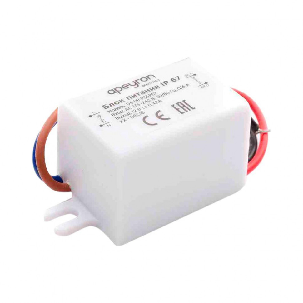 Блок питания Apeyron 12В 5 Вт IP67 0,42А 03-08