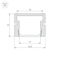 Профиль Arlight PDS-SM-3000 Anod 038815