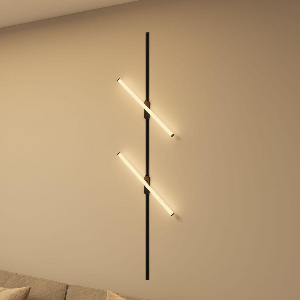 Трековый однофазный светильник Denkirs Strom DK6638-BK