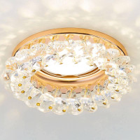 Встраиваемый светильник Ambrella Light Crystal K206 CL/G