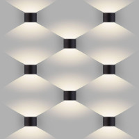 Уличный настенный светодиодный светильник Elektrostandard 1518 Techno LED Blade черный a038828