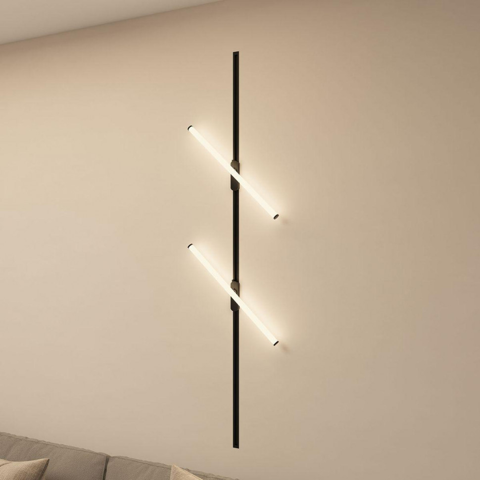 Трековый однофазный светильник Denkirs Strom DK6648-BK