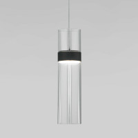 Подвесной светильник Eurosvet Lumen 50244/1 LED черный/прозрачный a061288