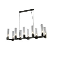 Подвесная люстра Crystal Lux OTONO SP10 L980 BLACK CHROMIUM/TRANSPARENTE