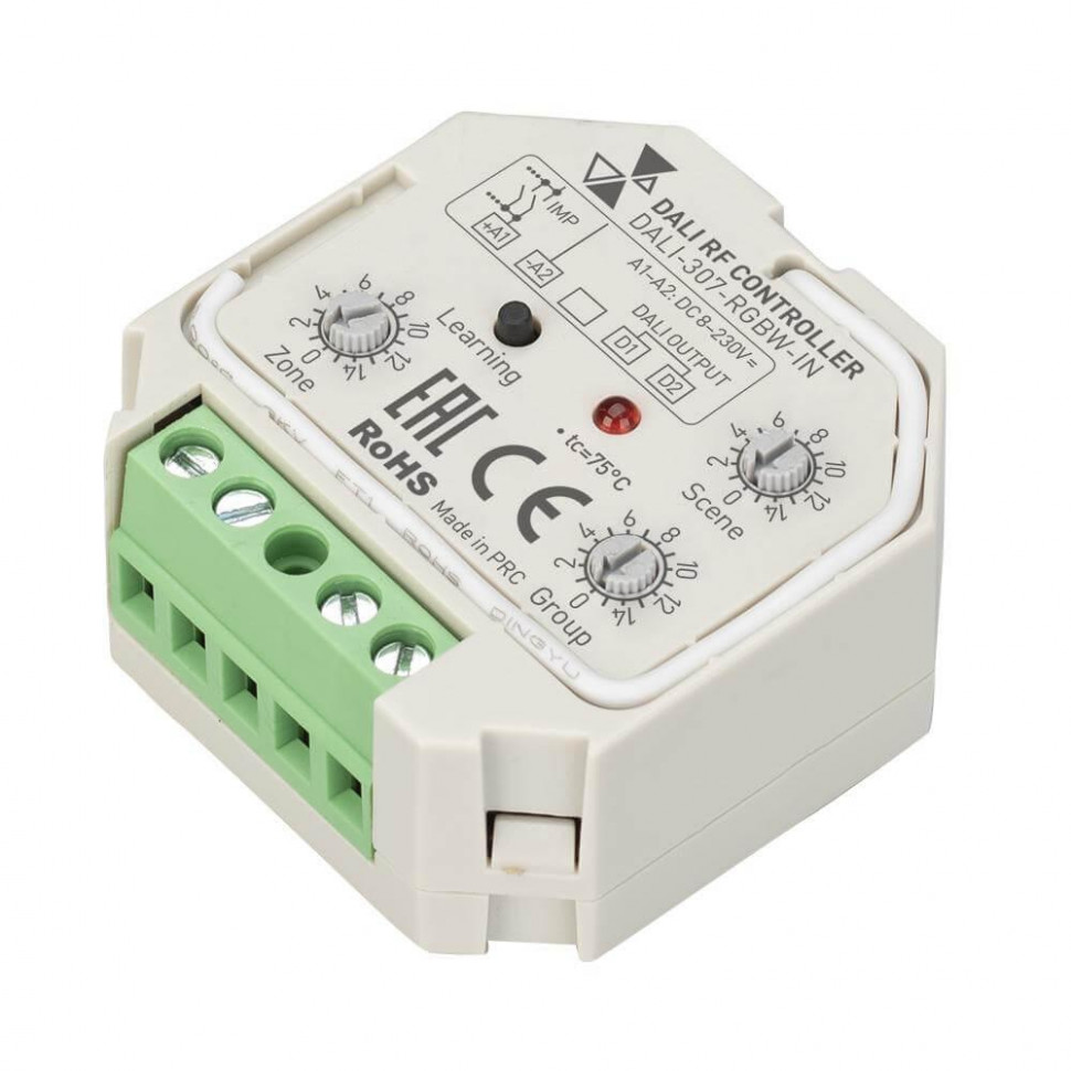 Конвертер RF-сигнала Arlight Dali-307-RGBW-IN (Dali-Bus, RF, Push) 026507