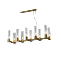 Подвесная люстра Crystal Lux OTONO SP10 L980 BRASS/TRANSPARENTE