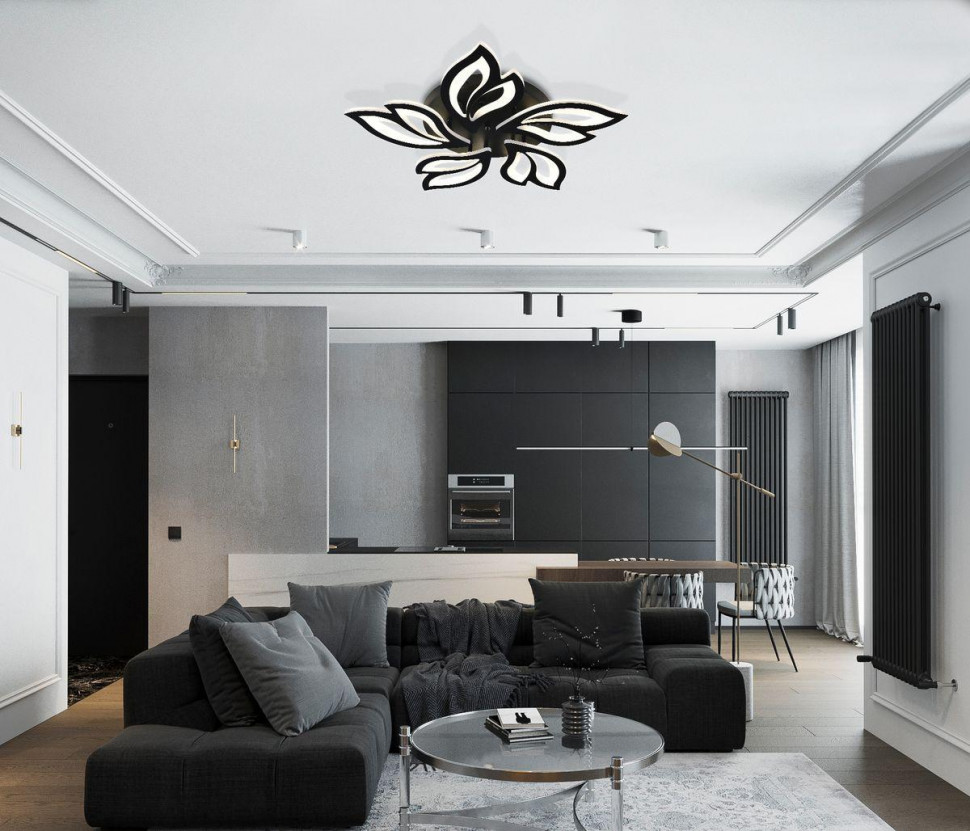 Потолочная светодиодная люстра Natali Kovaltseva High-Tech Led Lamps 82006 Black