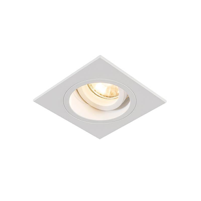 Встраиваемый светильник Zumaline Chuck dl square white 92703