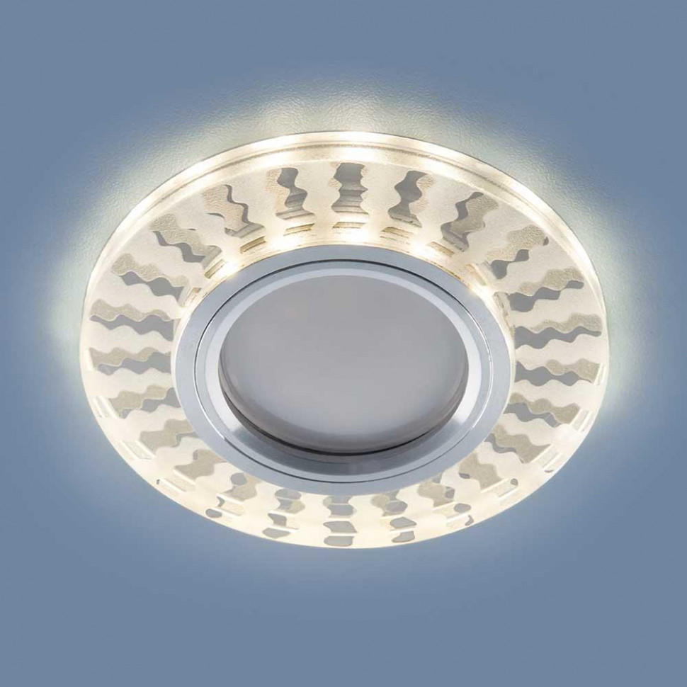 Встраиваемый светильник Elektrostandard 2248 MR16 SL/WH зеркальный/белый a047761