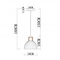 Подвесной светильник Arte Lamp Caprice A4184SP-1BR