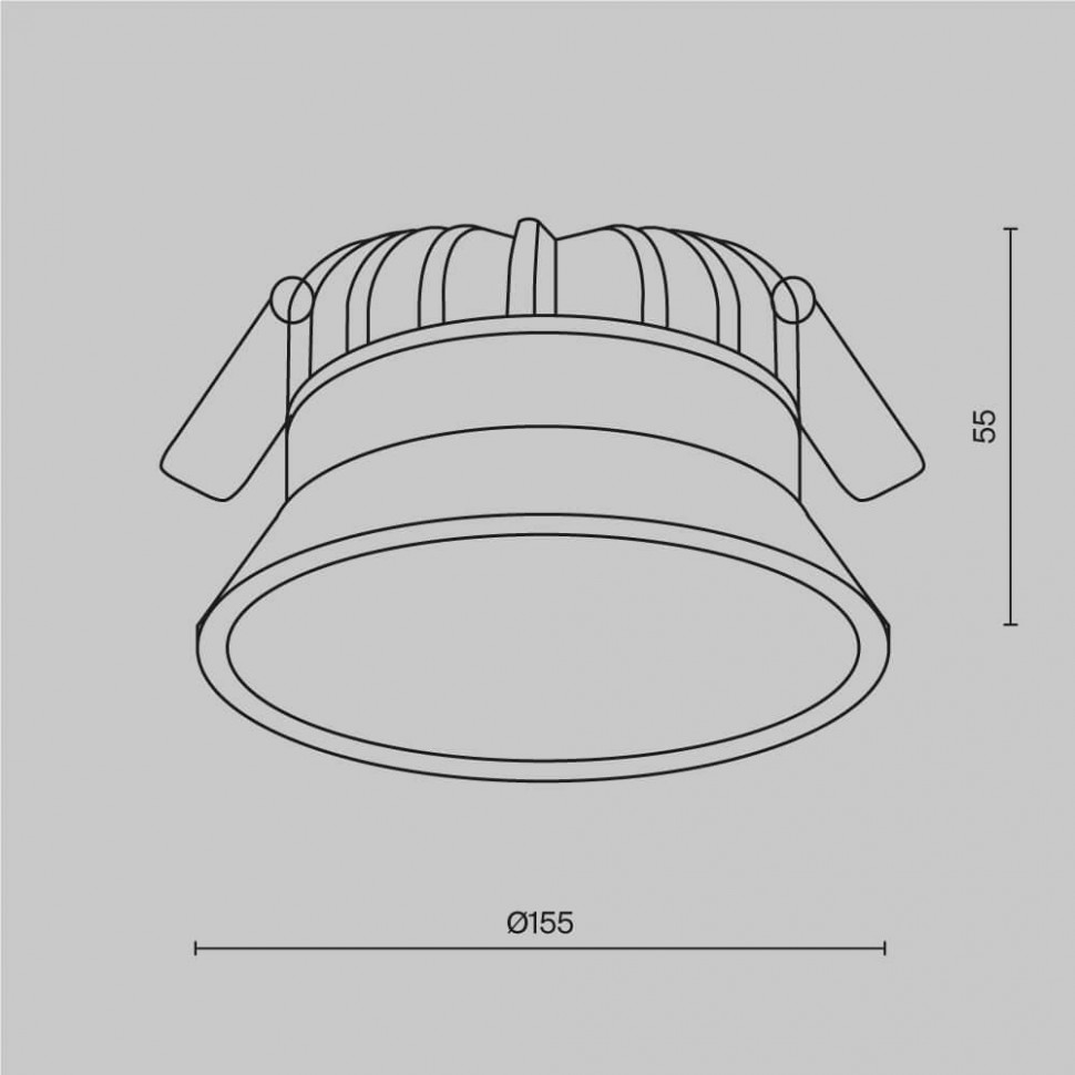 Встраиваемый светодиодный светильник Maytoni Technical Okno DL055-18W3K-W