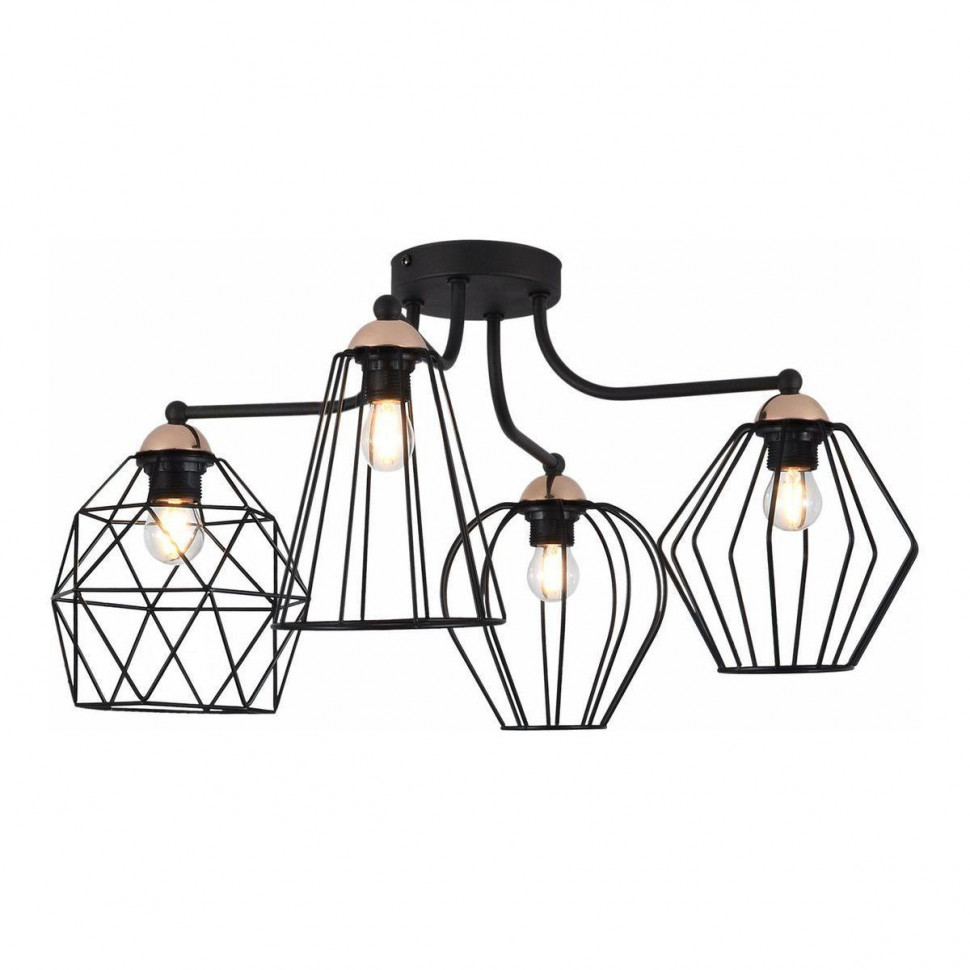 Потолочная люстра Illumico IL2001-4C-05 BK ROSE GD