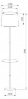 Торшер ARTE Lamp A2102PN-1WH