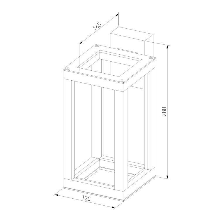 Уличный настенный светодиодный светильник Elektrostandard Frame 1527 Techno Led серый a051856