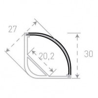 Профиль с рассеивателем SWG SF-3030 001138